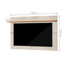Painel Para Tv Mount 1 Prateleira Off White Nature