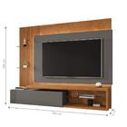 Painel Para Tv Nápoles Naturalle Titanium Ripado