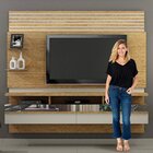 Painel Para Tv Napoles Valdemóveis Cinamomo/off White