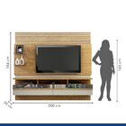 Painel Para Tv Napoles Valdemóveis Cinamomo/off White