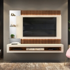 Painel Para Tv Penn Com Ripas Creme Caiena