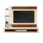 Painel Para Tv Penn Com Ripas Creme Caiena