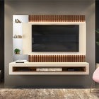 Painel Para Tv Penn Com Ripas Creme Caiena