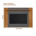 Painel Para Tv Quarto 55 Polegadas Extensível 160 E 180cm Nat