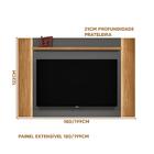 Painel Para Tv Quarto 60 Polegadas Com Led Extensível 180 E 1