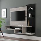 Painel Para Tv Quarto Vega Carvalho Com Preto - Moveisaqui