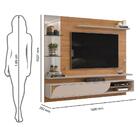 Painel Para Tv Ravi Carvalho Nobre Griz - Dj Móveis