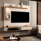 Painel Para Tv Rigel Off White Cumaru