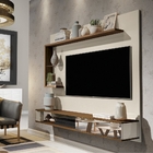 Painel Para Tv Rigel Off White Freijó