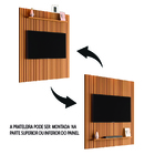 Painel Para Tv Ripado Até 55 Polegadas Mega 1,35m Cedro Edn