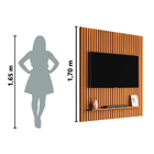 Painel Para Tv Ripado Até 55 Polegadas Mega 1,35m Cedro Edn