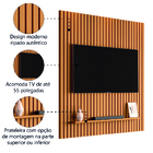 Painel Para Tv Ripado Até 55 Polegadas Mega 1,35m Cedro Edn