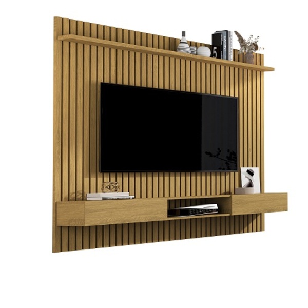 Painel Para Tv Ripado Até 72 Polegadas Vênus 1.8x1.8 Com Nich