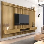 Painel Para Tv Ripado Até 85 Polegadas Versátil 2.2x1.8 Com N