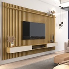 Painel Para Tv Ripado Até 85 Polegadas Versátil 2.2x1.8 Com N