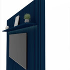 Painel Para Tv Ripado Com Led Nobre 230 Azul - Gelius