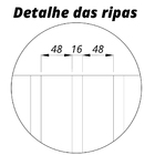 Painel Para Tv Ripado Com Led Nobre 230 Azul - Gelius