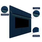 Painel Para Tv Ripado Com Led Nobre 320 Azul - Gelius