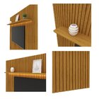 Painel Para Tv Ripado Com Led Nobre 320 Naturale - Gelius