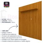 Painel Para Tv Ripado Elegance 180 Naturale - Gelius