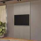 Painel Para Tv Ripado Modular 60 Polegadas 250cmx141cm Gris F