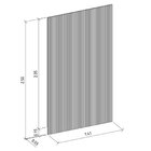 Painel Para Tv Ripado Modular 60 Polegadas 250cmx141cm Gris F