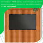 Painel Para Tv Ripado Riso 65 Polegadas Jcm Movelaria Cinamom