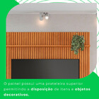 Painel Para Tv Ripado Riso 65 Polegadas Jcm Movelaria Cinamom