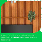 Painel Para Tv Ripado Riso Com Nicho 75 Polegadas Jcm Movelar