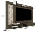 Painel Para Tv Roma Até 60 Polegadas 1.7 Castanho/off White –