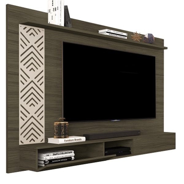 Painel Para Tv Roma Até 60 Polegadas 1.7 Castanho/off White –