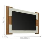 Painel Para Tv Roma Extensível Freijó Cinza