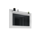 Painel Para Tv Safira 1.35 Branco - Casa D Móveis