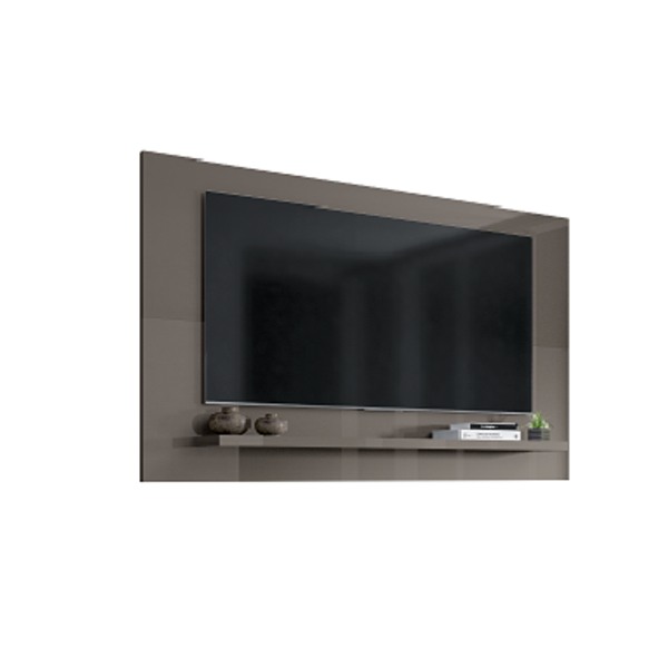 Painel Para Tv Safira 1.35 Cinza Perola - Casa D Móveis