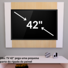 Painel Para Tv Sala Até 42 Polegadas Parade Ripado Decoração