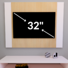 Painel Para Tv Sala Até 42 Polegadas Parade Ripado Decoração