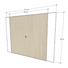 Painel Para Tv Sala Até 42 Polegadas Parade Ripado Decoração