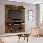 Painel Para Tv Sigma Madeira E Efeito De Ripa