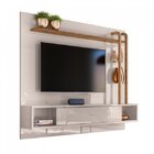 Painel Para Tv Supreme Lukaliam Móveis Off White/madero Canela