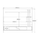 Painel Para Tv Supreme Lukaliam Móveis Off White/madero Canela