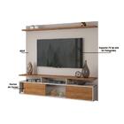 Painel Para Tv Supreme Viero Off White / Imbuia