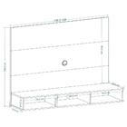 Painel Para Tv Suspenso Com Rack - Freijó / Preto