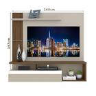 Painel Para Tv Tijuca Off White Com Nogueira - Linea Brasil
