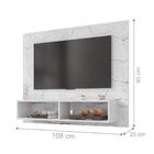 Painel Para Tv Tokyo Carrara Marmorizado 2 Nichos