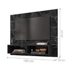 Painel Para Tv Tokyo Nero Marmorizado 2 Nichos