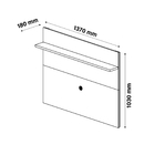 Painel Para Tv Topázio Preto Acetinado