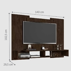 Painel Para Tv Tóquio Viena Chocolate