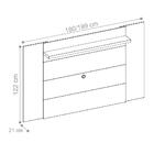 Painel Para Tv Ulisses Extensível Avelã Off White Com Led