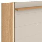 Painel Para Tv Ulisses Extensível Carvalho Off White C/ Led