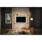 Painel Para Tv Ulisses Extensível Carvalho Off White C/ Led